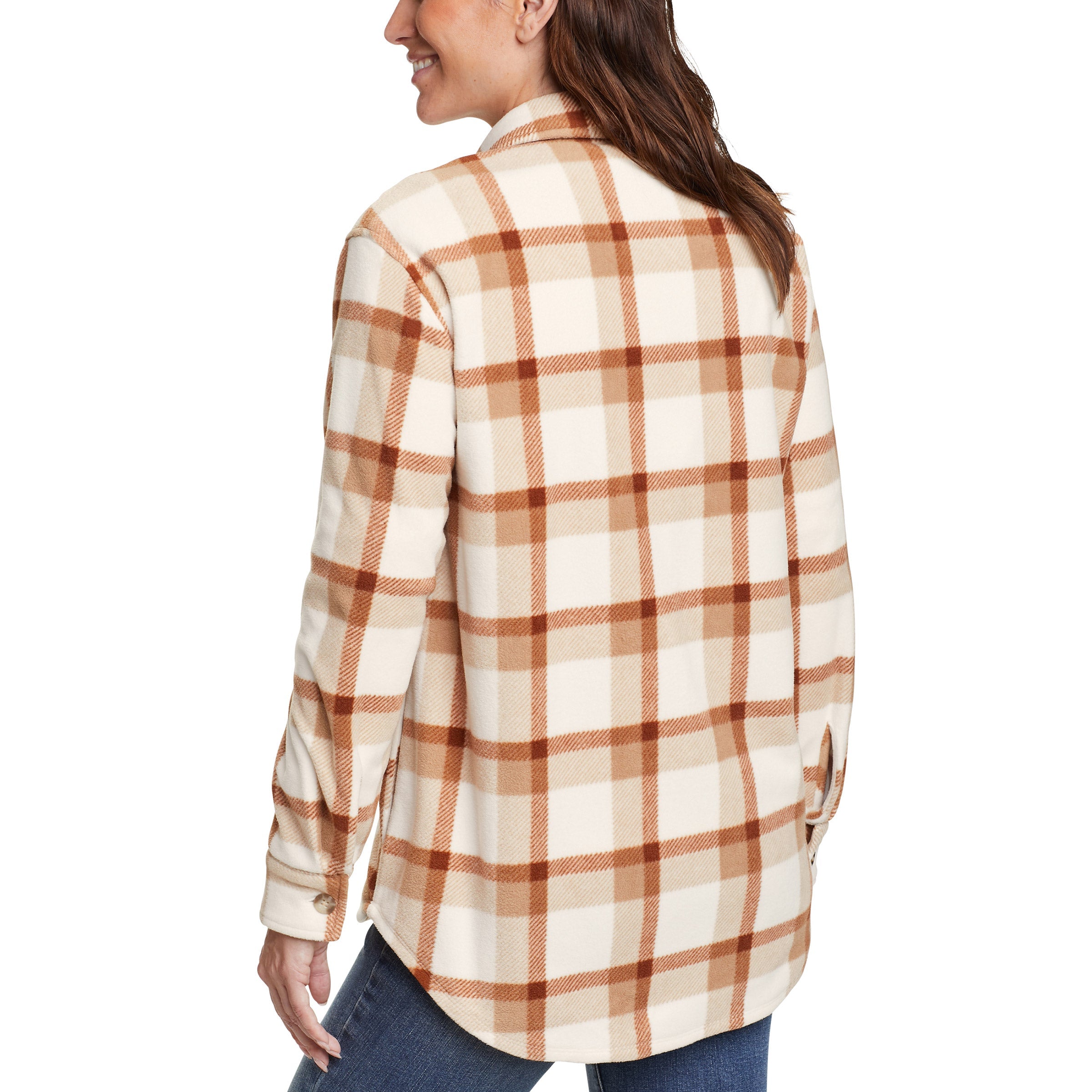 Ladies' Microfleece Button-Up Shirt