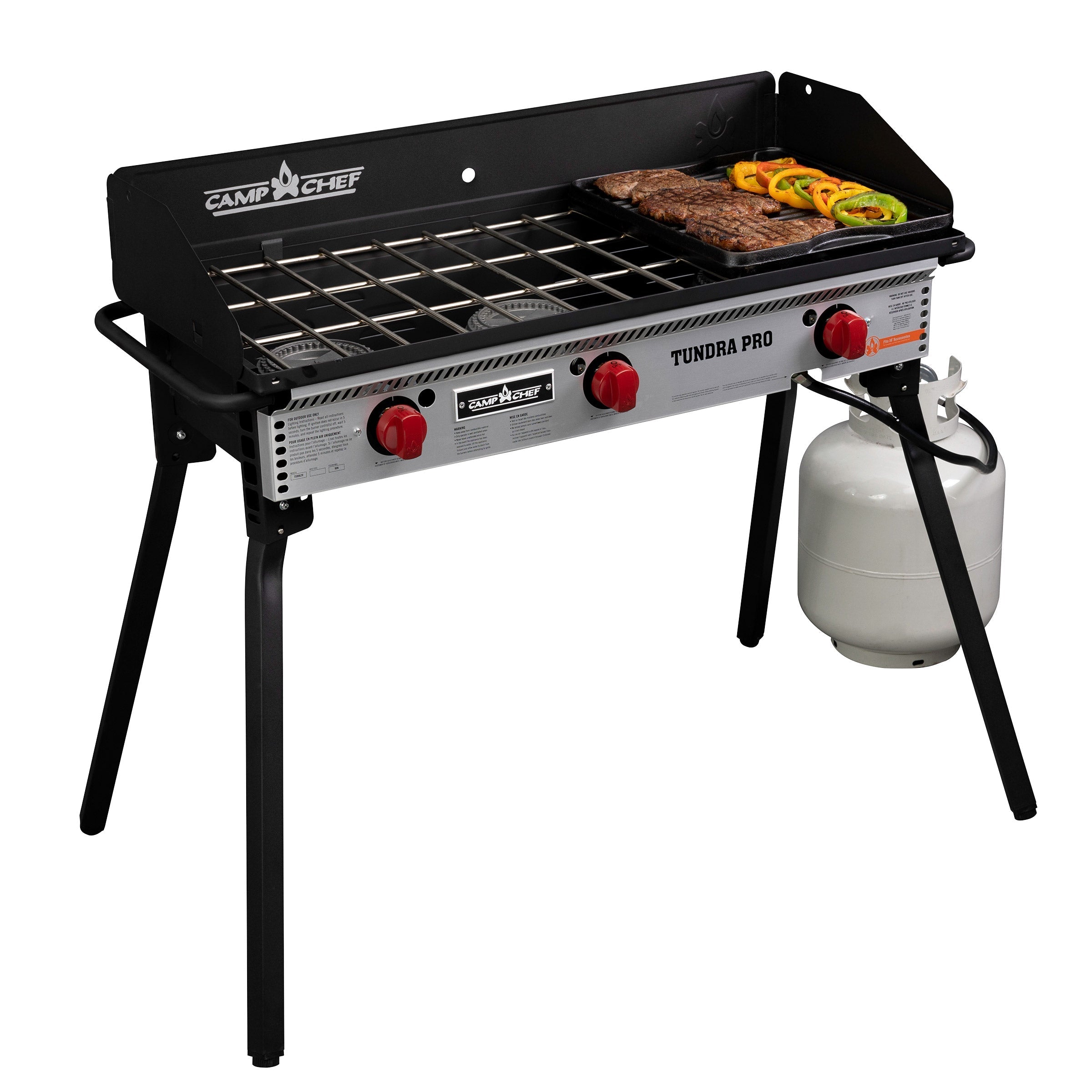 Camp Chef Tundra 3 Burner Stove with Griddle Image