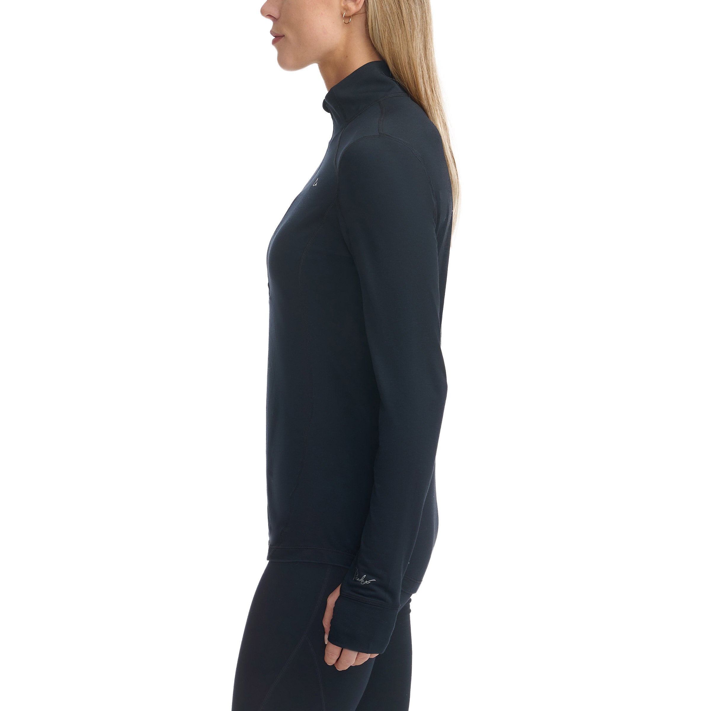 Ladies’ 1/4 Zip Merino Wool Blend Base Layer Top