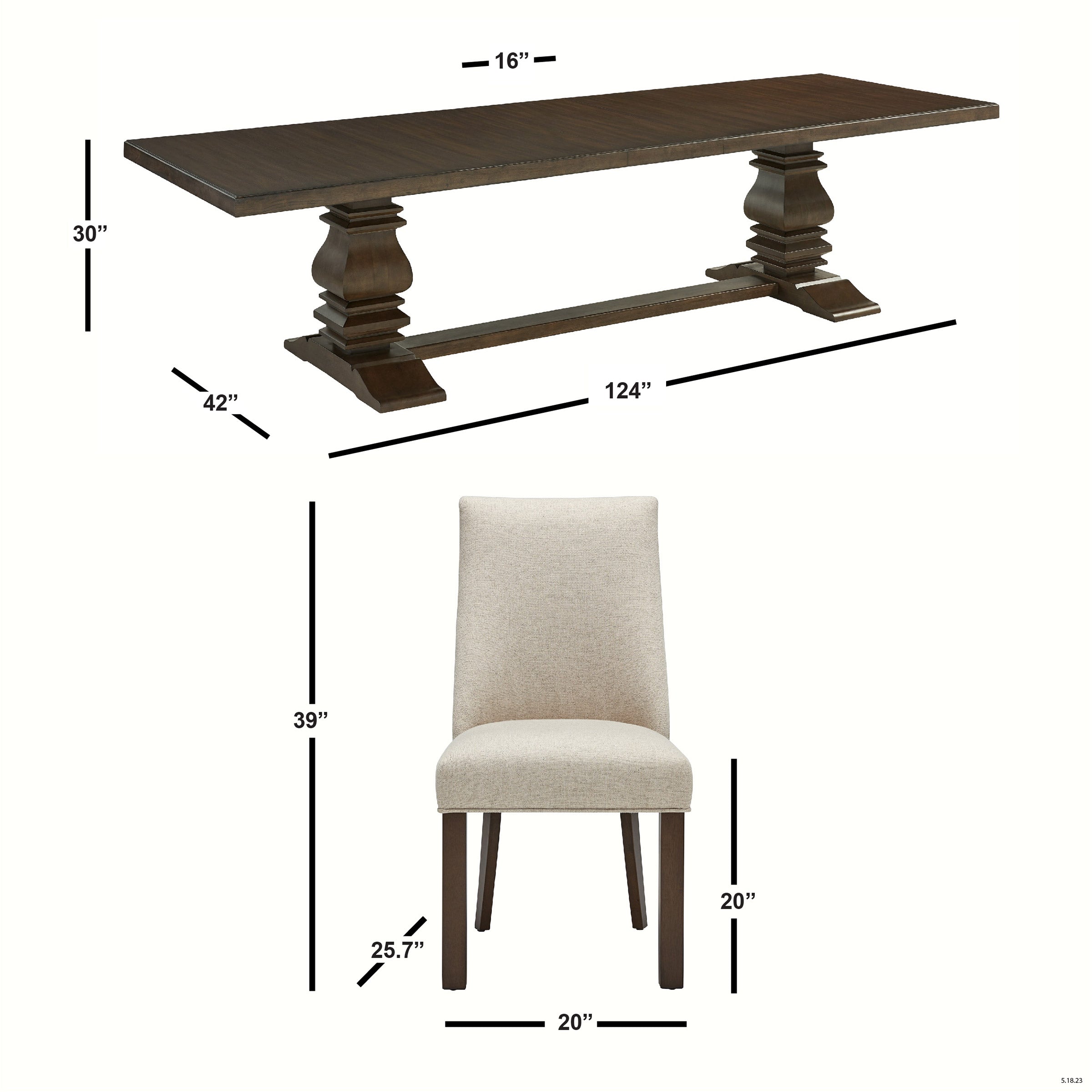 Erma 9-Piece Dining Table Set